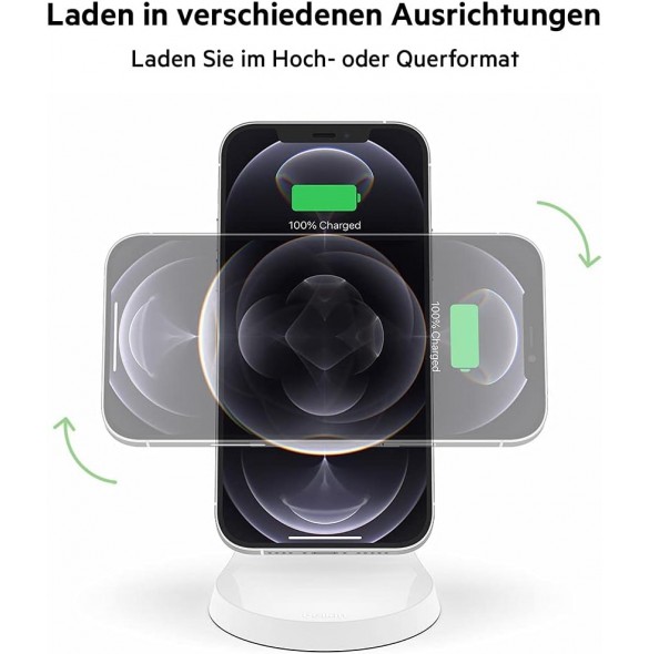 Belkin WIB003btWH magnetiskt trådlöst laddarställ – Vit