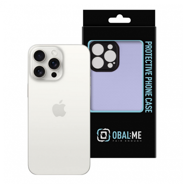 OBAL:ME NetShield skal till Apple iPhone 15 Pro Max ljuslila
