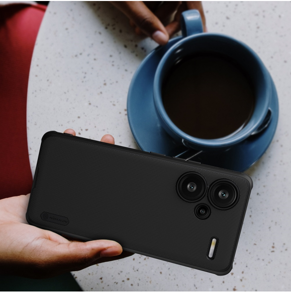 Nillkin Super Frosted PRO Back Cover för Xiaomi Redmi Note 13 Pro+ 5G Svart