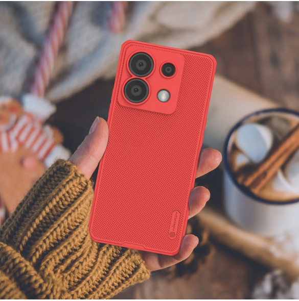 Nillkin Super Frosted PRO Back Cover för Xiaomi Redmi Note 13 Pro 5G/Poco X6 5G Red