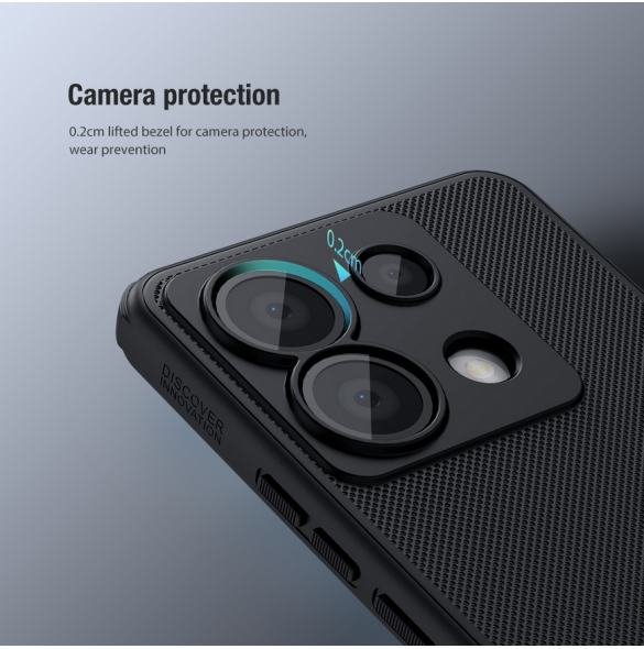 Nillkin Super Frosted PRO bakstycke till Xiaomi Redmi Note 13 Pro 5G/Poco X6 5G Svart