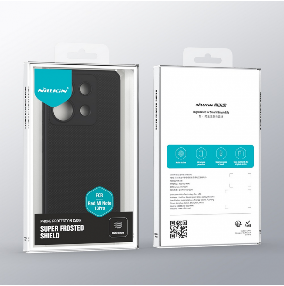 Nillkin Super Frosted PRO bakstycke till Xiaomi Redmi Note 13 Pro 5G/Poco X6 5G Svart