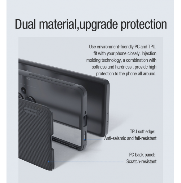 Nillkin Super Frosted PRO Magnetic Back Cover för Xiaomi Redmi Note 13 Pro+ 5G Black