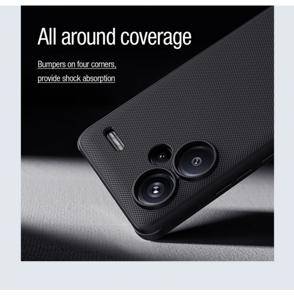 Nillkin Super Frosted PRO Magnetic Back Cover för Xiaomi Redmi Note 13 Pro+ 5G Black