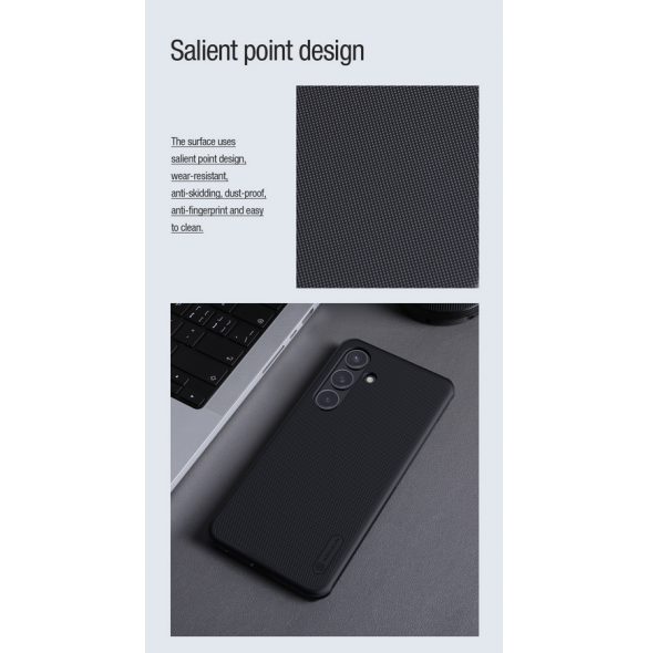 Nillkin Super Frosted PRO Magnetic Back Cover för Samsung Galaxy S24+ Svart