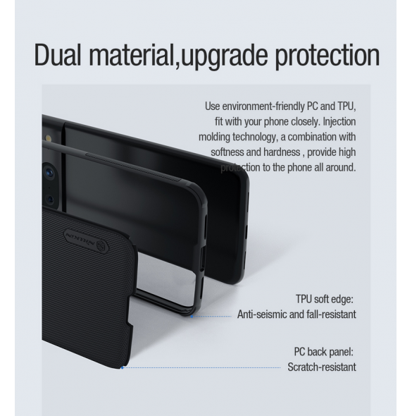 Nillkin Super Frosted PRO Magnetic Back Cover för Google Pixel 8 Black