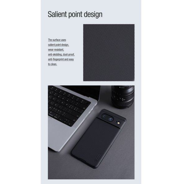 Nillkin Super Frosted PRO Magnetic Back Cover för Google Pixel 8 Black