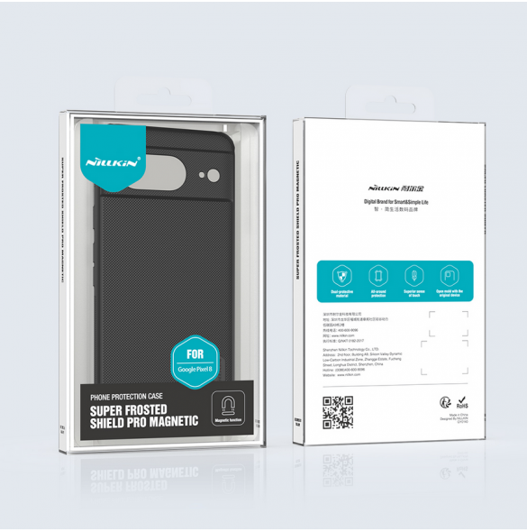 Nillkin Super Frosted PRO Magnetic Back Cover för Google Pixel 8 Black