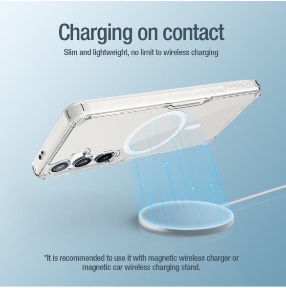 Nillkin Nature TPU PRO magnetiskt skal till Samsung Galaxy S24 Transparent