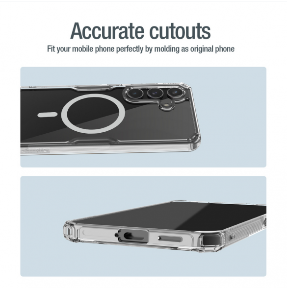 Nillkin Nature TPU PRO magnetiskt skal till Samsung Galaxy S24 Transparent