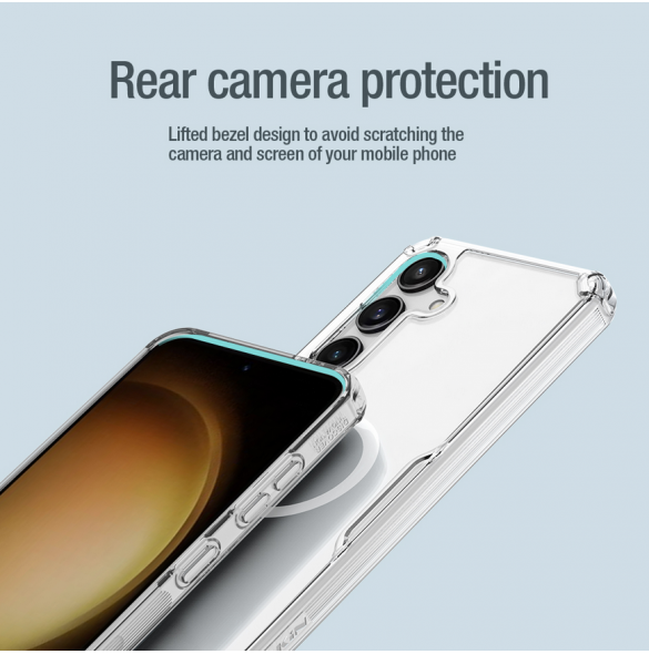 Nillkin Nature TPU PRO magnetiskt skal till Samsung Galaxy S24 Transparent