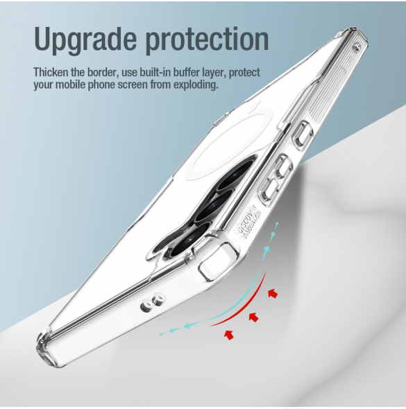Nillkin Nature TPU PRO magnetiskt skal till Samsung Galaxy S24 Transparent