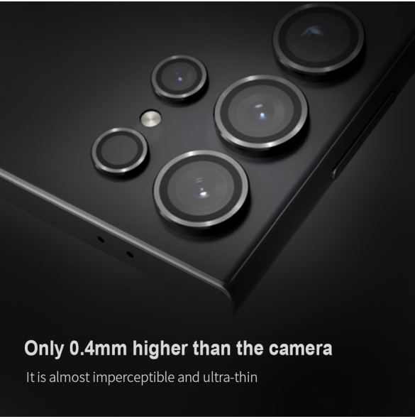 Nillkin CLRFilm kamera härdat glas för Samsung Galaxy S24 Ultra Black