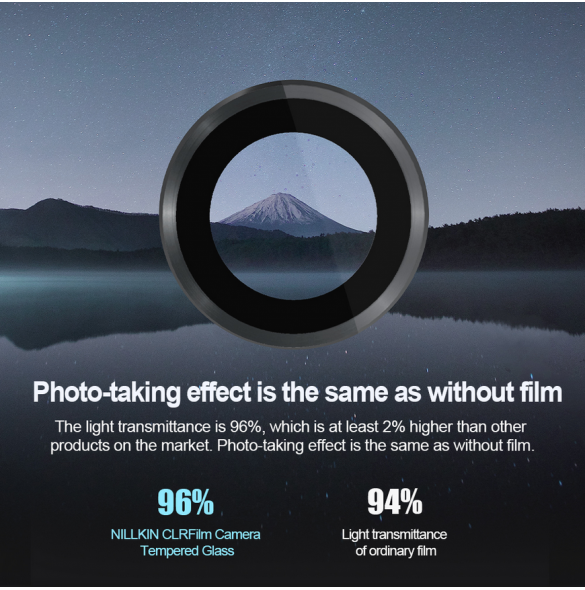 Nillkin CLRFilm kamera härdat glas för Samsung Galaxy S24 Svart