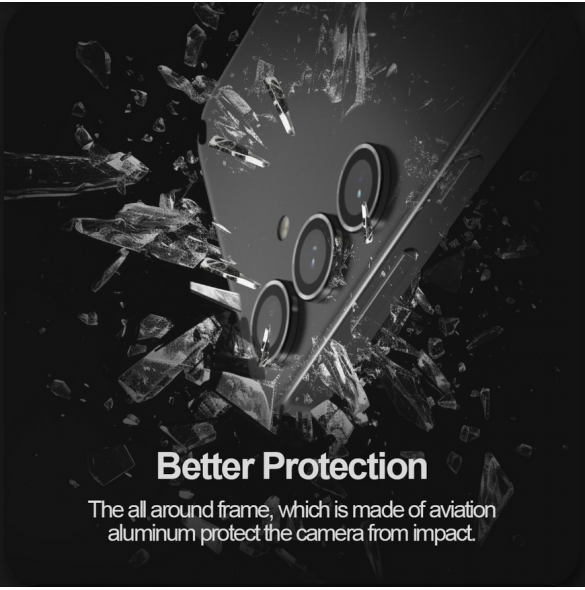 Nillkin CLRFilm kamera härdat glas för Samsung Galaxy S24 Svart