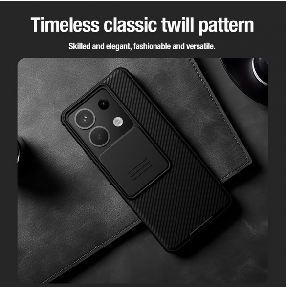 Nillkin CamShield Hard Case för Xiaomi Redmi Note 13 5G Svart