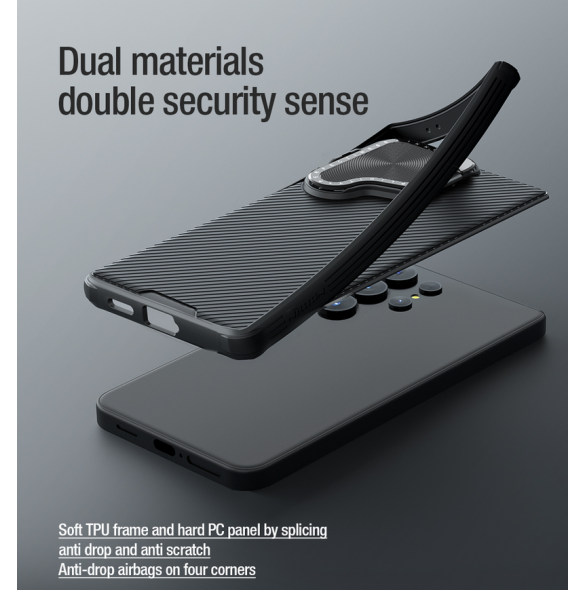 Nillkin CamShield Pro Hard Case för Samsung Galaxy S24+ Svart