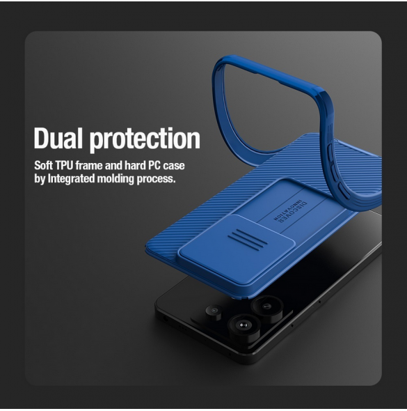 Nillkin CamShield PRO hårt fodral för Xiaomi Redmi Note 13 Pro 5G/ Poco X6 5G Svart