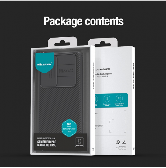 Nillkin CamShield PRO Magnetic Hard Case för Samsung Galaxy S24 Svart