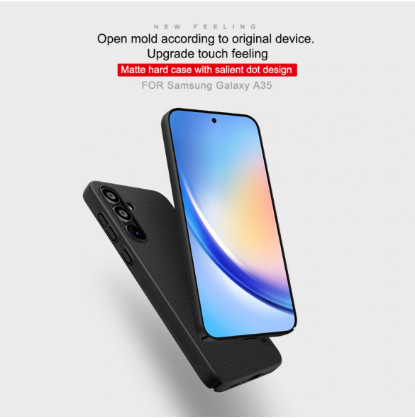 Nillkin Super Frosted Bakskal till Samsung Galaxy A35 5G Röd