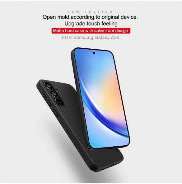 Nillkin Super Frosted Bakskal till Samsung Galaxy A35 5G Peacock Blue