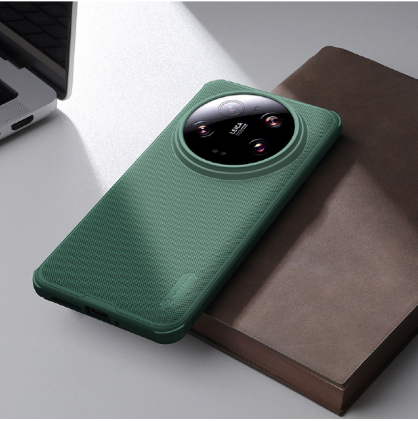 Nillkin Super Frosted PRO Back Cover för Xiaomi 14 Ultra Deep Green