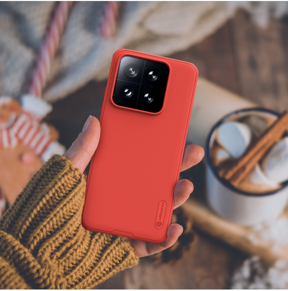 Nillkin Super Frosted PRO Back Cover för Xiaomi 14 Red