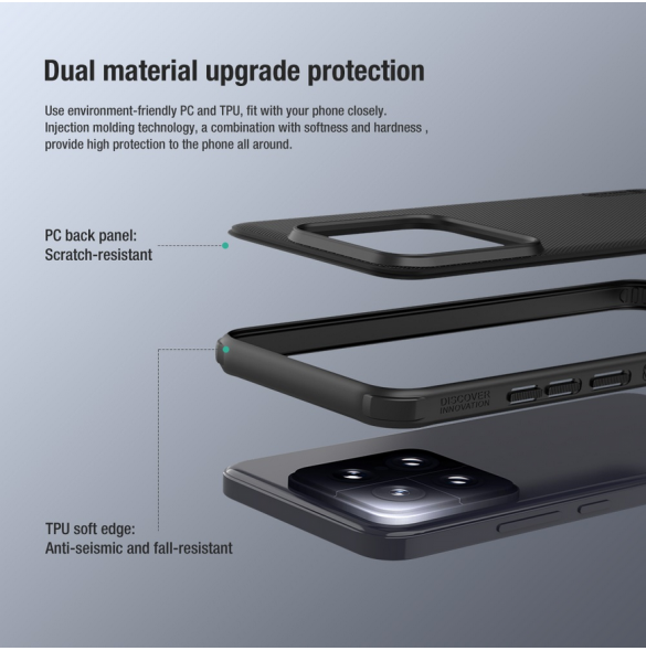 Nillkin Super Frosted PRO Back Cover för Xiaomi 14 Black