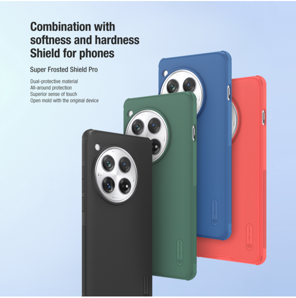 Nillkin Super Frosted PRO Back Cover för OnePlus 12 Deep Green