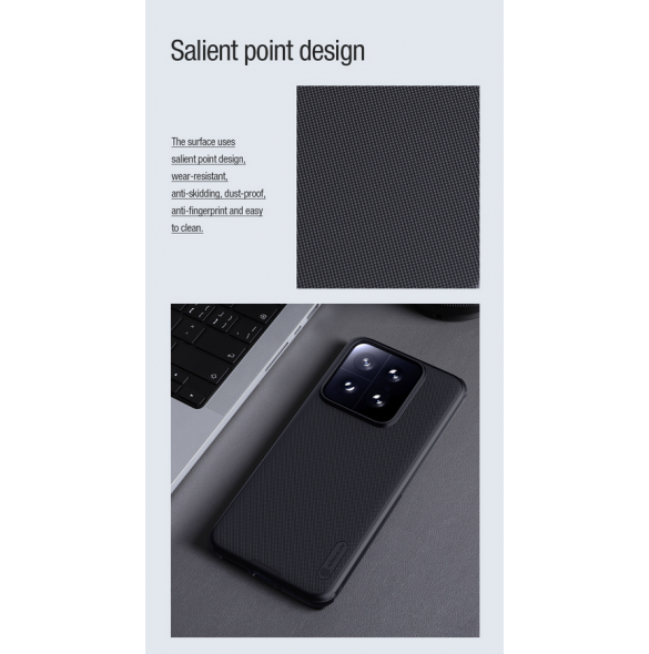 Nillkin Super Frosted PRO Magnetic Back Cover för Xiaomi 14 Black