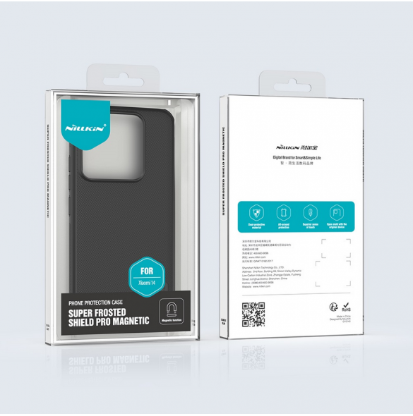 Nillkin Super Frosted PRO Magnetic Back Cover för Xiaomi 14 Black