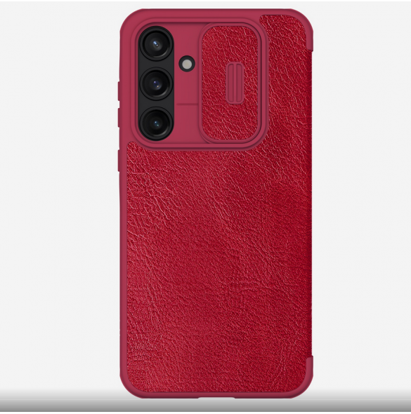 Nillkin Qin Book PRO Fodral till Samsung Galaxy A55 5G Röd