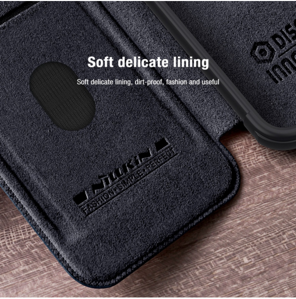 Nillkin Qin Book PRO-fodral till Samsung Galaxy A35 5G Brun