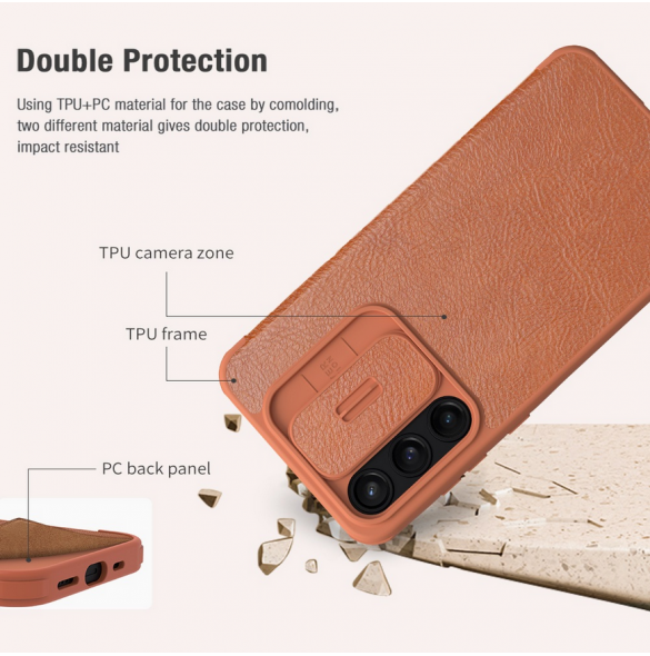 Nillkin Qin Book PRO Fodral till Samsung Galaxy A35 5G Svart