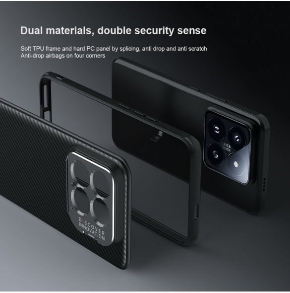 Nillkin CamShield Prop Camera-Visible Case för Xiaomi 14 Black
