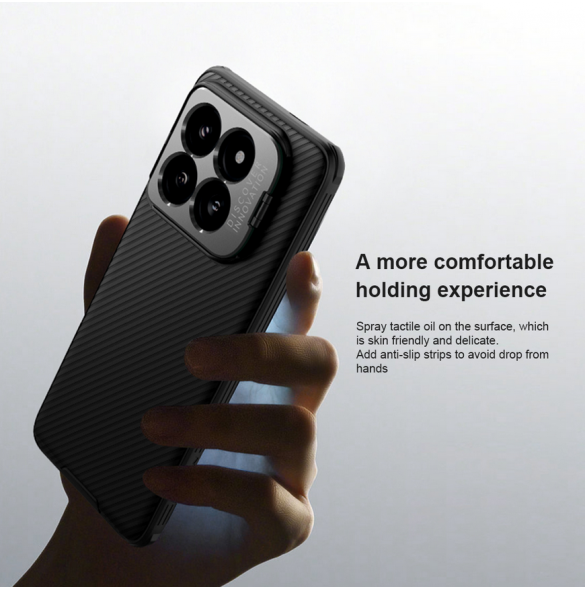 Nillkin CamShield Prop Kamera-Visbart magnetfodral för Xiaomi 14 Black