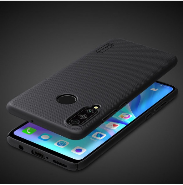 Svart och väldigt snyggt skydd för Huawei P30 Lite.