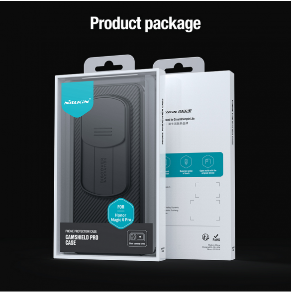Nillkin CamShield PRO Hard Case för Honor Magic 6 Pro Black