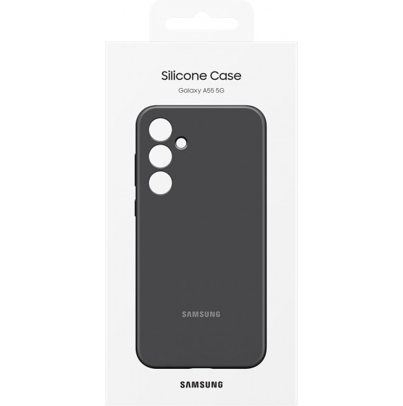 EF-PA556TBE Samsung Silikonskal till Galaxy A55 5G Svart