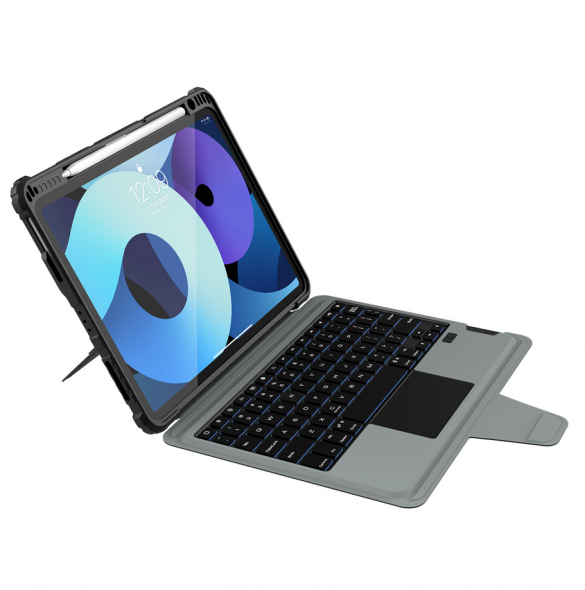 Nillkin Bumper Combo tangentbordsfodral (bakgrundsbelyst version) för iPad Air 10.9 2020/Air 4/Air 5/Pro 11 2020/2021/2022 Svart