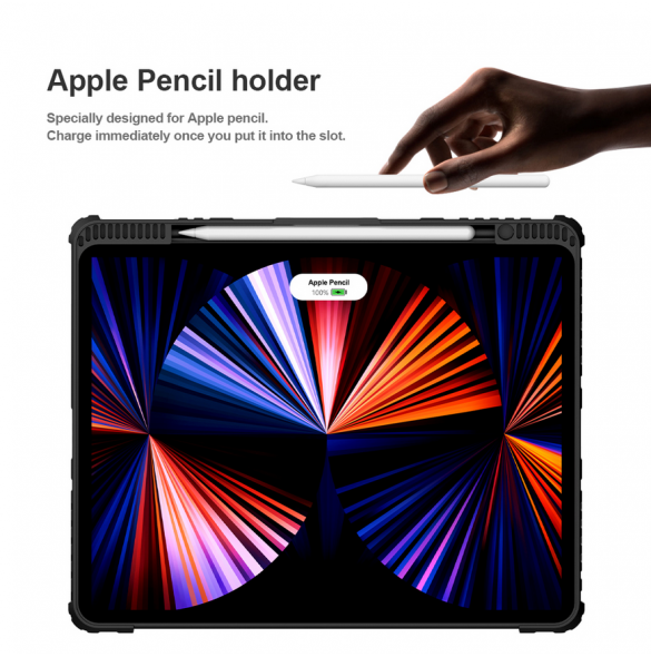 Nillkin Bumper Combo tangentbordsfodral för iPad Pro 12.9 2020/2021/2022 Svart
