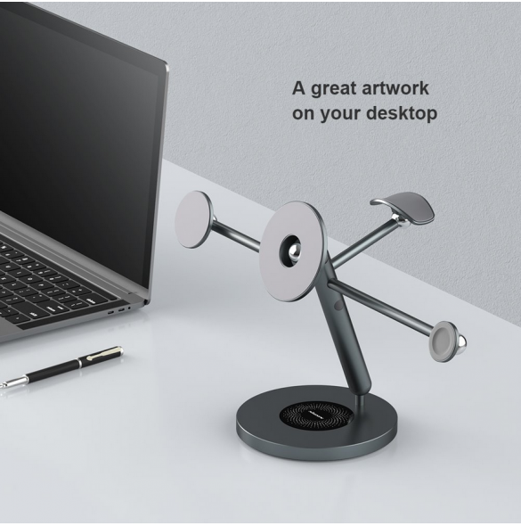 Nillkin SnapBranch Modular Device Station Allt-i-ett rymdgrå
