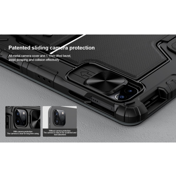 Nillkin Bumper Combo tangentbordsfodral för iPad Air 10.9 2020/Air 4/Air 5/Pro 11 2020/2021/2022 Svart
