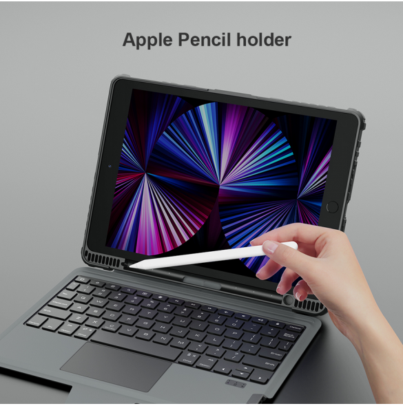 Nillkin Bumper Combo tangentbordsfodral för iPad 10.2 2019/2020/2021 Svart