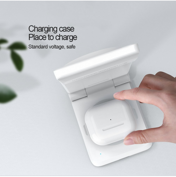 Nillkin PowerTrio 3in1 trådlös laddare MagSafe för Samsung Watch White