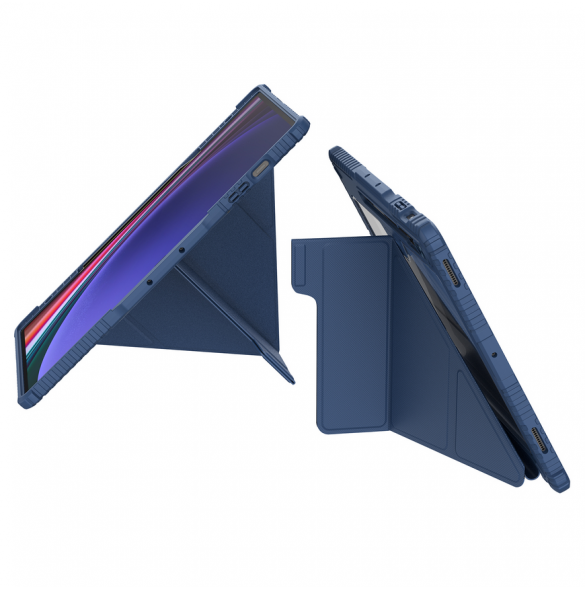 Nillkin Bumper PRO Protective Stand Case Multi-angle för Samsung Galaxy Tab S9 Ultra Sapphire Blue
