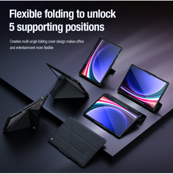 Nillkin Bumper PRO Protective Stand Case Multi-angle för Samsung Galaxy Tab S9 Ultra Sapphire Blue