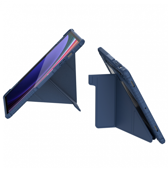 Nillkin Bumper PRO Protective Stand Case Multi-angle för Samsung Galaxy Tab S9+ Sapphire Blue