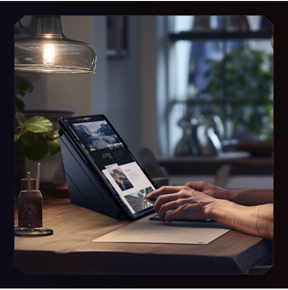 Nillkin Bumper PRO Protective Stand Case Multi-angle för Samsung Galaxy Tab S9+ Svart