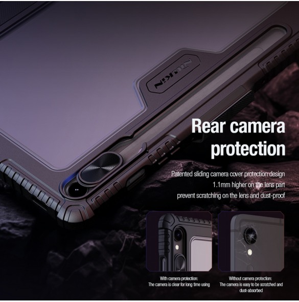 Nillkin Bumper PRO Protective Stand Case Multi-angle för Samsung Galaxy Tab S9 Svart